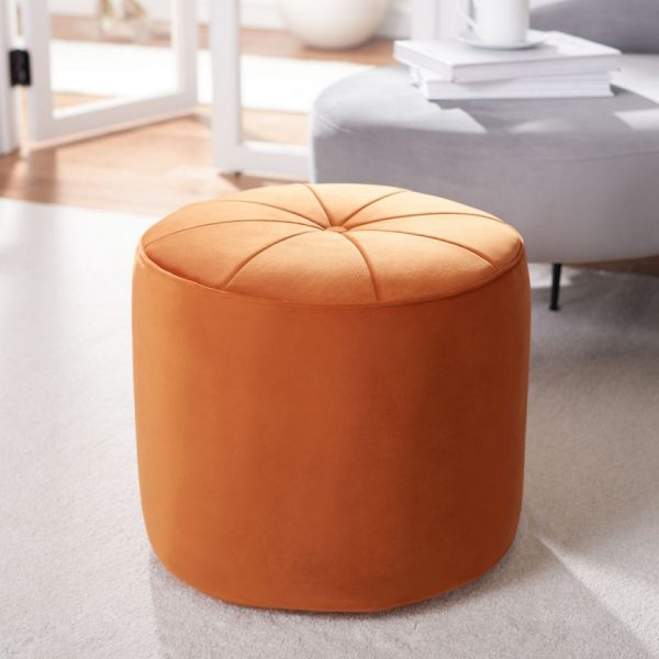 Safavieh Hawkem Cylinder Ottoman Discount - Image 2