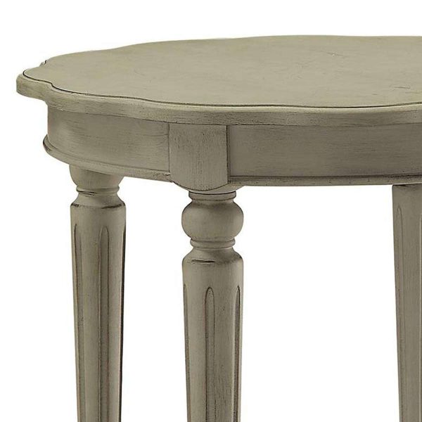 Fordon End Table, Antiqued Slate  By Benzara For Cheap - Image 4