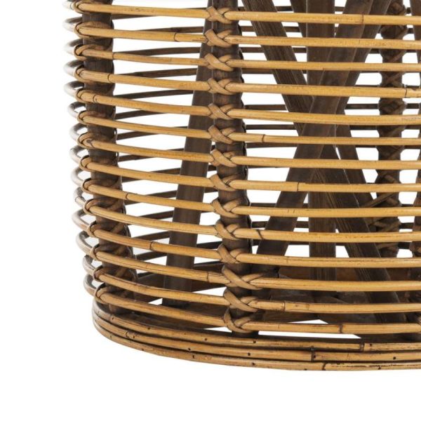 Safavieh Maui Rattan Drum Stool Table Supply - Image 3