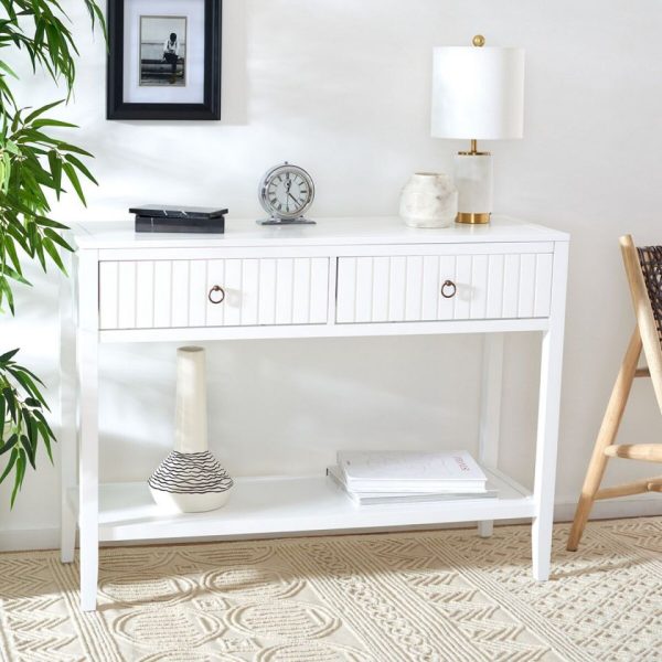 Safavieh Tegan 2 Drawer Console Table For Sale - Image 2