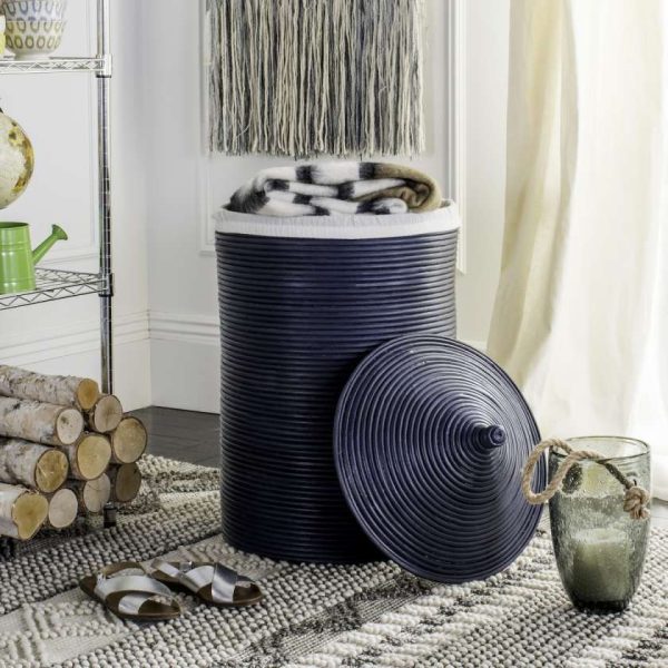 Safavieh Wellington Rattan Storage Hamper With Liner Online - Image 5