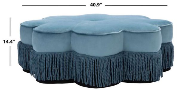 Safavieh Tanith Flower Ottoman Hot on Sale - Image 3