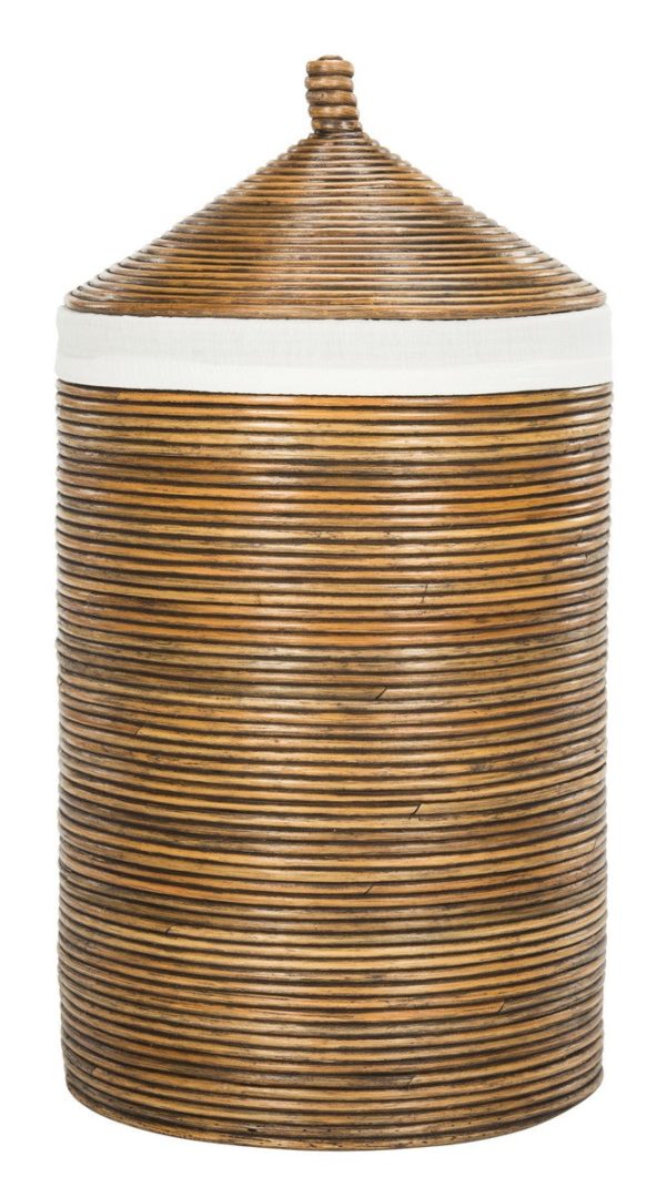 Safavieh Wellington Rattan Storage Hamper With Liner Online - Image 2