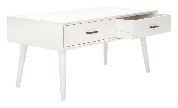Safavieh Mozart Mid   Century 2 Drawer Coffee Table Supply - Image 3