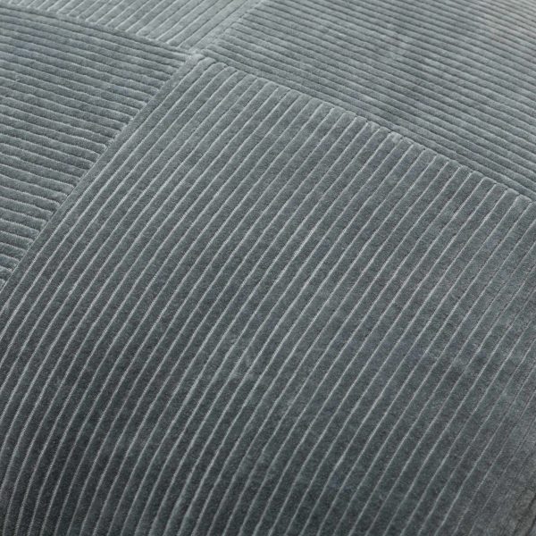 Umar Charcoal Corduroy Accent Pillow on Sale - Image 5
