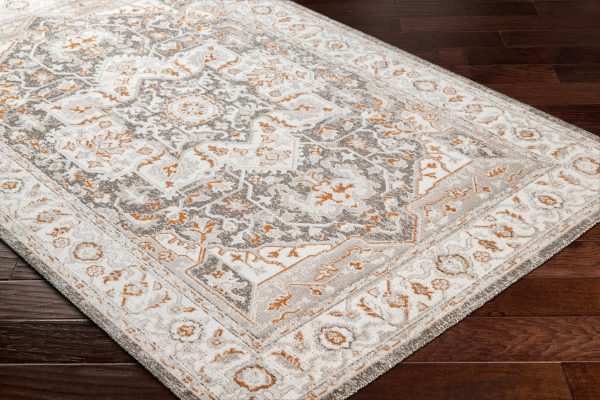 Roho Beige & Rust Washable Area Rug - Clearance Fashion - Image 4