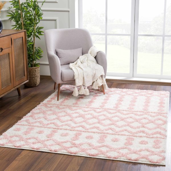 Darva Pink Plush Area Carpet Cheap