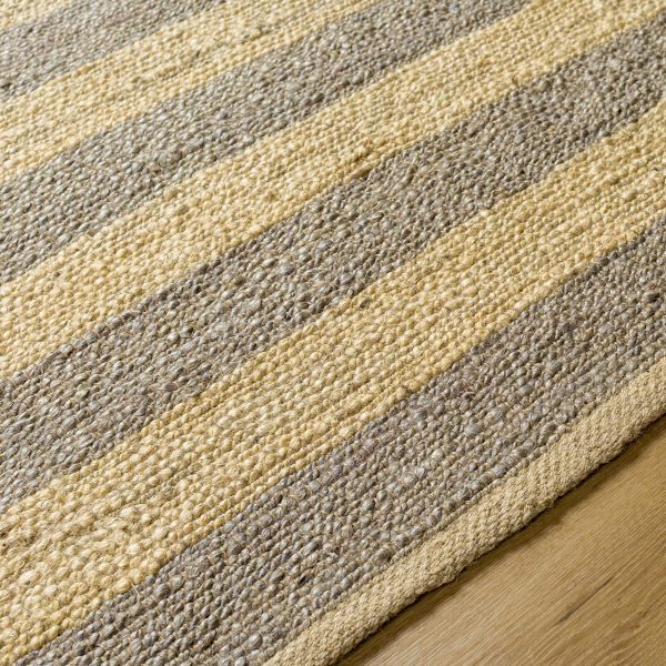 Ilkay Block Stripe Jute Rug Hot on Sale - Image 4